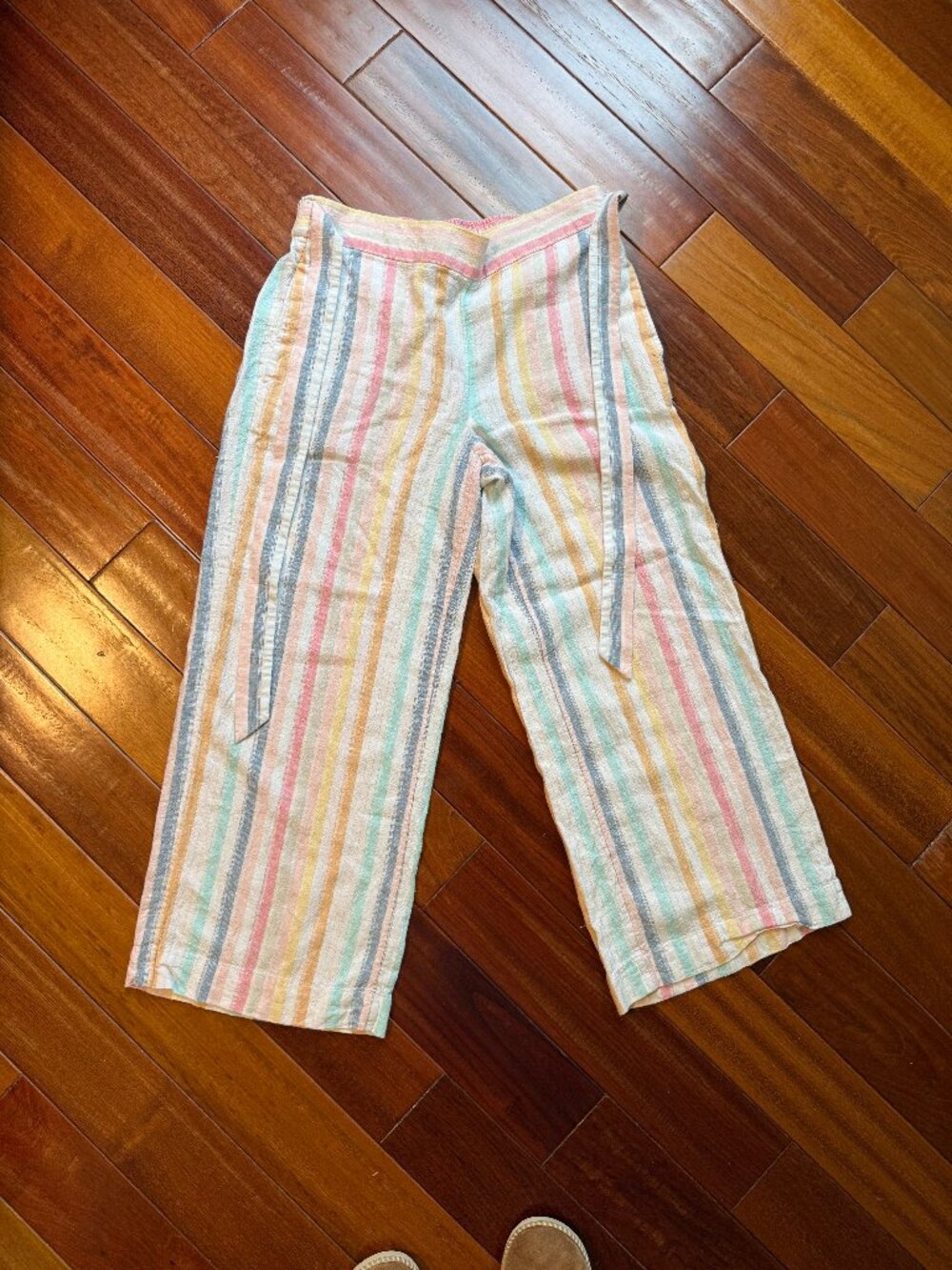LOFT WIDE LEG CROP PETITE SUMMER PANTS, SIZE SMALL PETITE